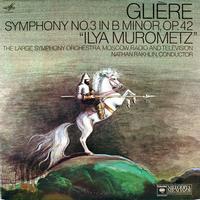 Rakhlin, The Large Symphony Orchestra, Moscow Radio and Television - Gliere: Symphony No. 3 Ilya Murometz -  Preowned Vinyl Record