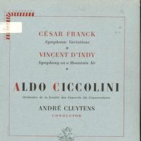 Ciccolini, Cluytens, Orchestre de la Societe des Concerts du Conservatoire - Franck: Symphonic Variations etc.