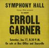 Erroll Garner - Symphony Hall Concert -  180 Gram Vinyl Record