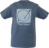  - Vinyl Lives T-Shirt Santa Fe Blue-Blue Print -  Shirts