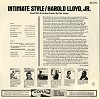 Harold Lloyd, Jr. - Intimate Style -  Sealed Out-of-Print Vinyl Record