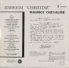 Maurice Chevalier - Surboum Christine -  Sealed Out-of-Print Vinyl Record