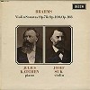 Julius Katchen, Josef Suk - Brahms: Violin Sonatas Op.78, 100, 108 -  Preowned Vinyl Record