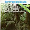 Paul Paray/Detroit Symphony Orchestra - Mendelssohn:A Midsummer Night's Dream -  Preowned Vinyl Record