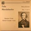Causse, Quatuor Viotti - Mendelssohn: String Quartets Nos. 1 & 2 -  Preowned Vinyl Record