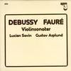 Savin, Asplund - Debusy, Faure: Violinsonater -  Preowned Vinyl Record