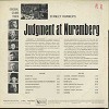 Original Soundtrack - Judgement At Nuremberg -  Preowned Vinyl Record