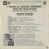 Sandy Baron - I Never Let School Interfere With My Education -  Sealed Out-of-Print Vinyl Record