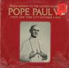 Pope Paul VI - Peace Mission To The United Nations -  Sealed Out-of-Print Vinyl Record