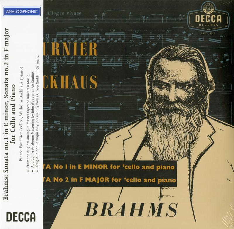 Pierre Fournier & Wilhelm Backhaus - Brahms: Sonatas For Cello And Piano