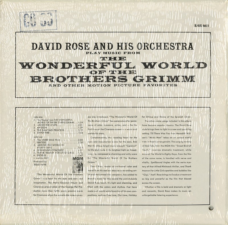 David Rose - The Wonderful World Of The Brothers Grimm