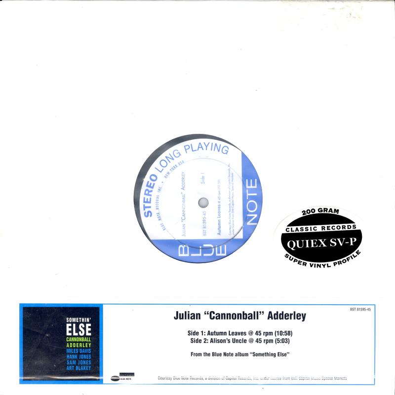 Cannonball Adderley - Alison's Uncle / Autumn Leaves