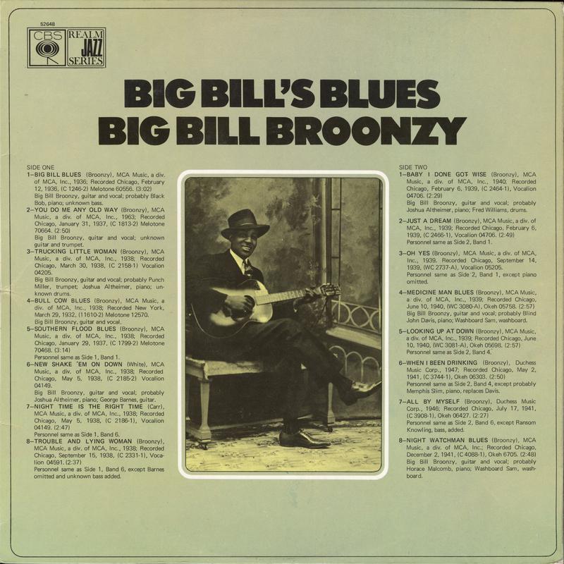 Big Bill Broonzy - Big Bill's Blues