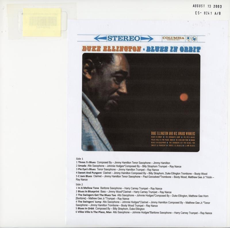 Duke Ellington - Blues In Orbit