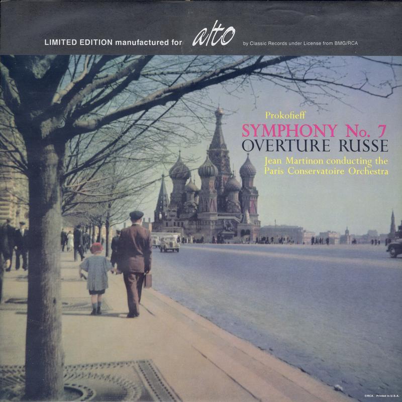 Jean Martinon: Paris Conservatoire Orchestra - Symphony No. 7 / Overture Russe