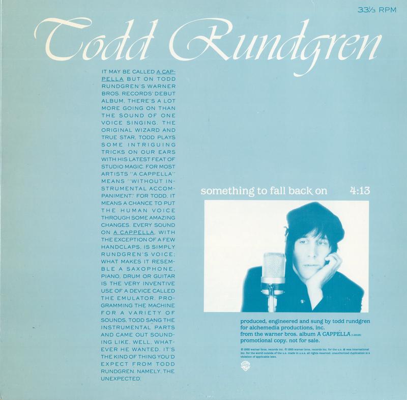 Todd Rundgren - Something To Fall Back On